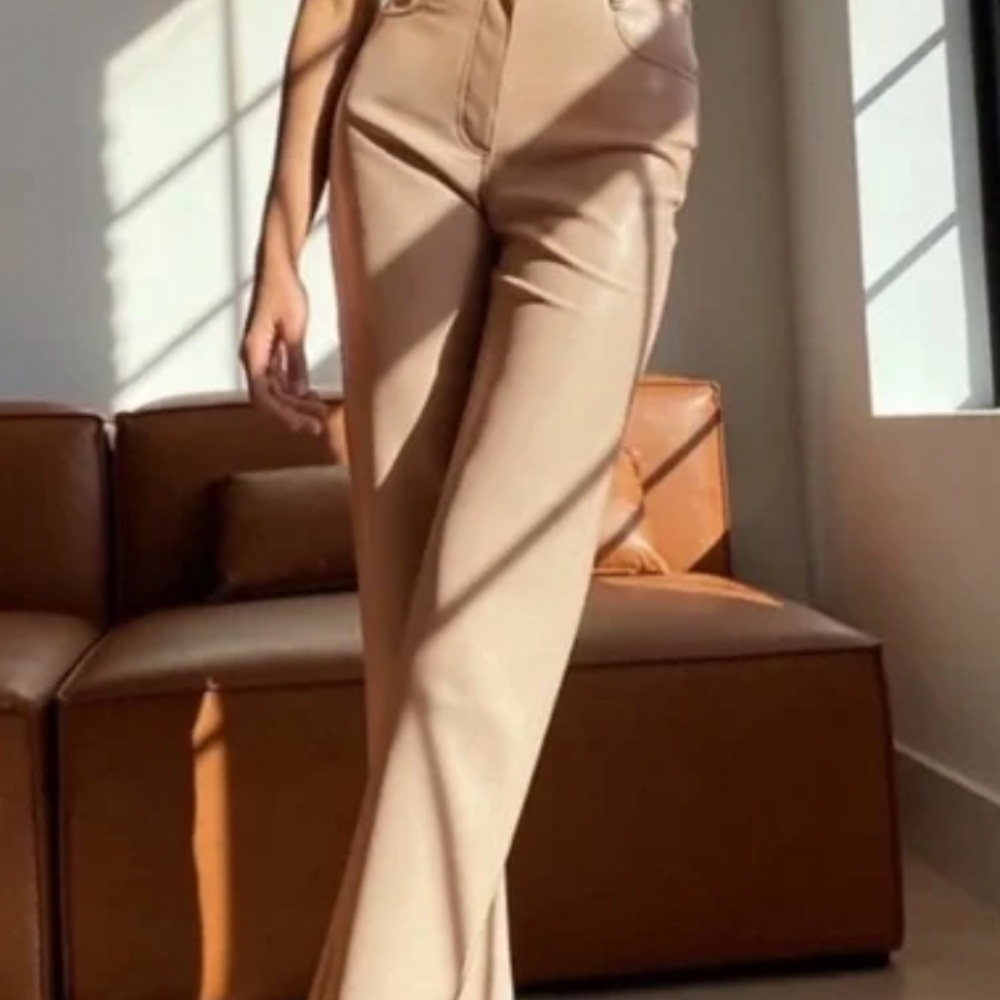 Aritzia Wilfred The Melinaβ’ Long Pant, Beige, Sand Bluff, size 8
